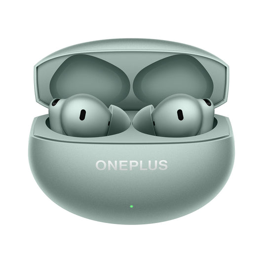 OnePlus Buds 4 TWS Earbuds with Upto 55dB Real-time ANC, Adaptive Mode, Dual Drivers with DACs, 3D Audio, Upto 45hrs Music Playback, ,Dual-Device connectivity, 47ms Low Latency, Zen Green