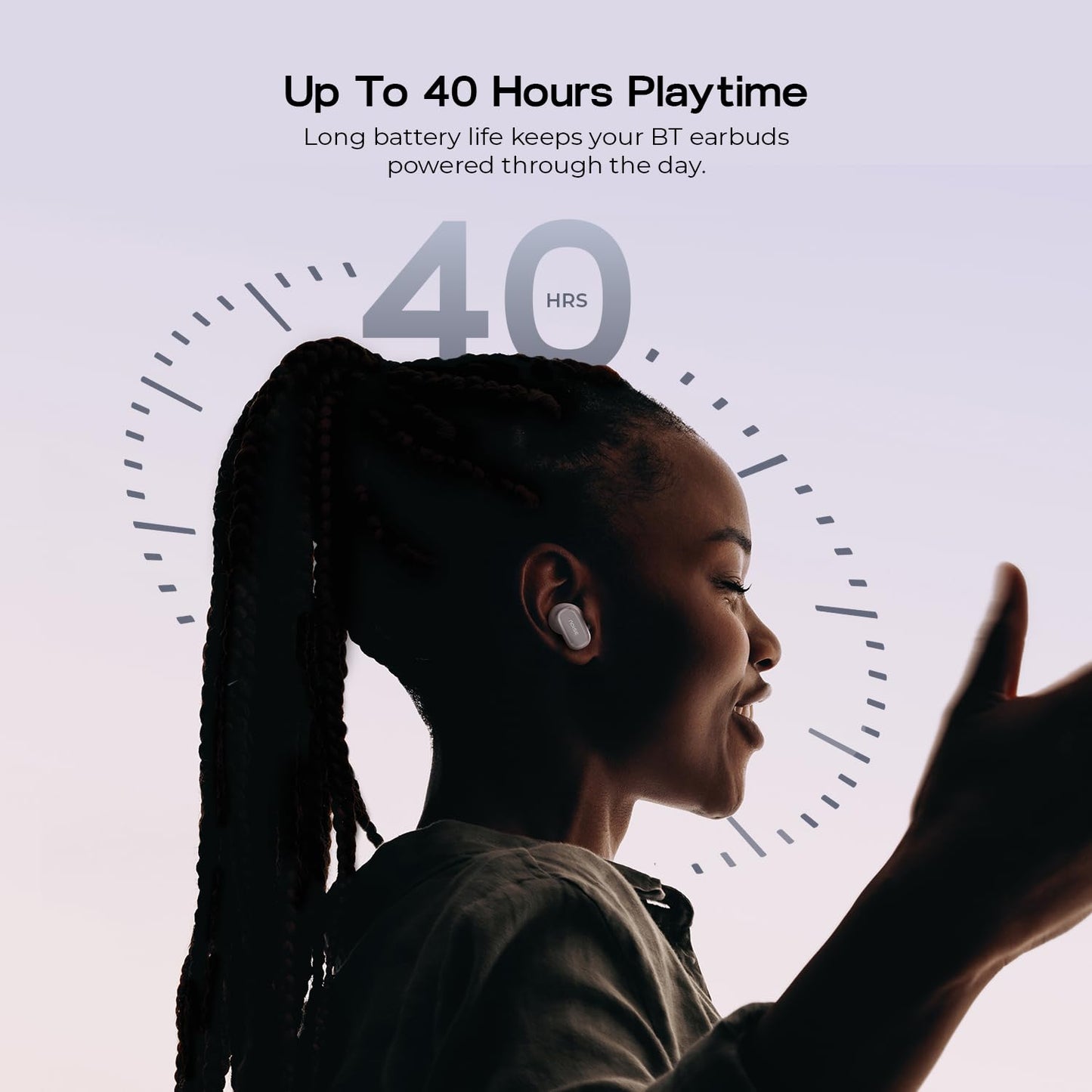 Noise Newly Launched Buds Connect 3 Truly Wireless Earbuds with 40H of Playtime, Quad Mic with ENC, Low Latency, 10mm Driver, BT V5.4(Slate Black)