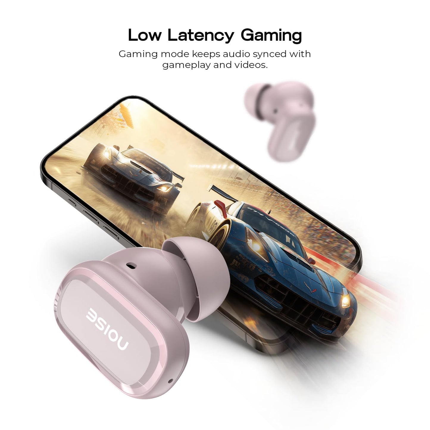Noise Newly Launched Buds Connect 3 Truly Wireless Earbuds with 40H of Playtime, Quad Mic with ENC, Low Latency, 10mm Driver, BT V5.4(Slate Black)