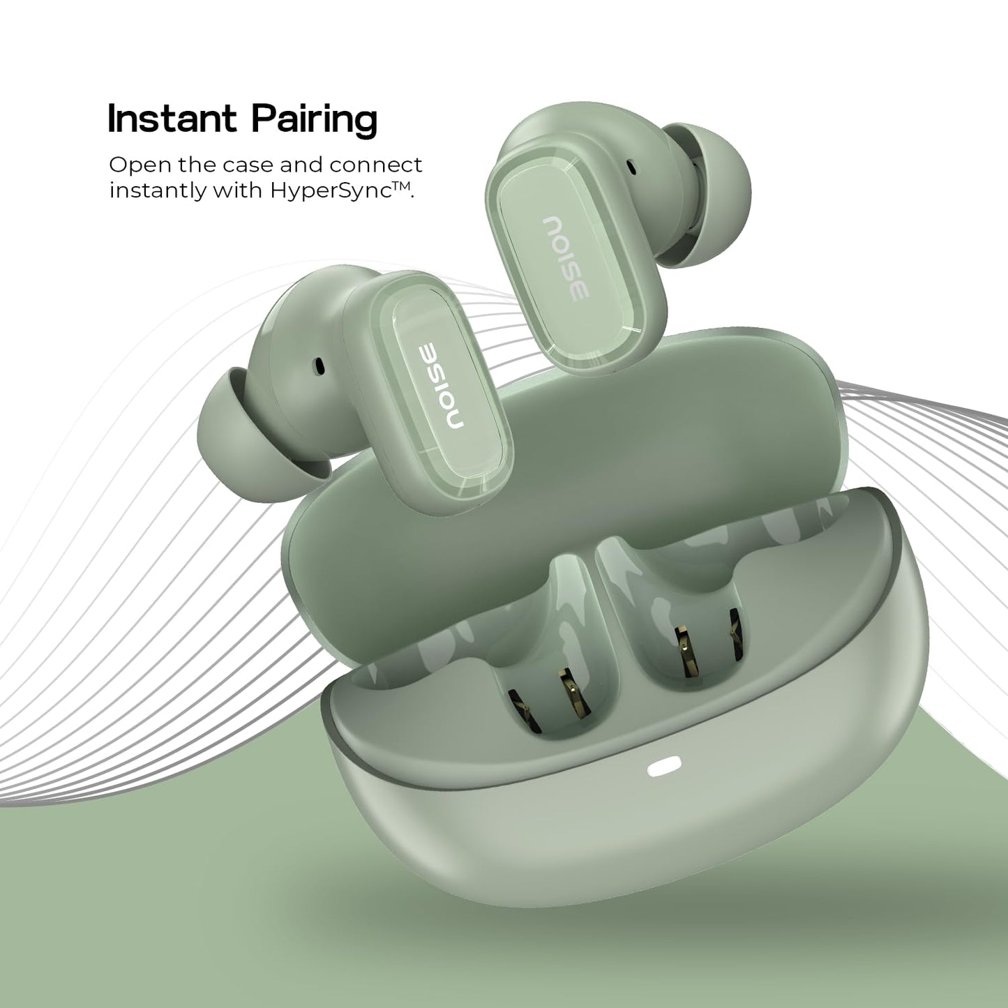 Noise Newly Launched Buds Connect 3 Truly Wireless Earbuds with 40H of Playtime, Quad Mic with ENC, Low Latency, 10mm Driver, BT V5.4(Slate Black)