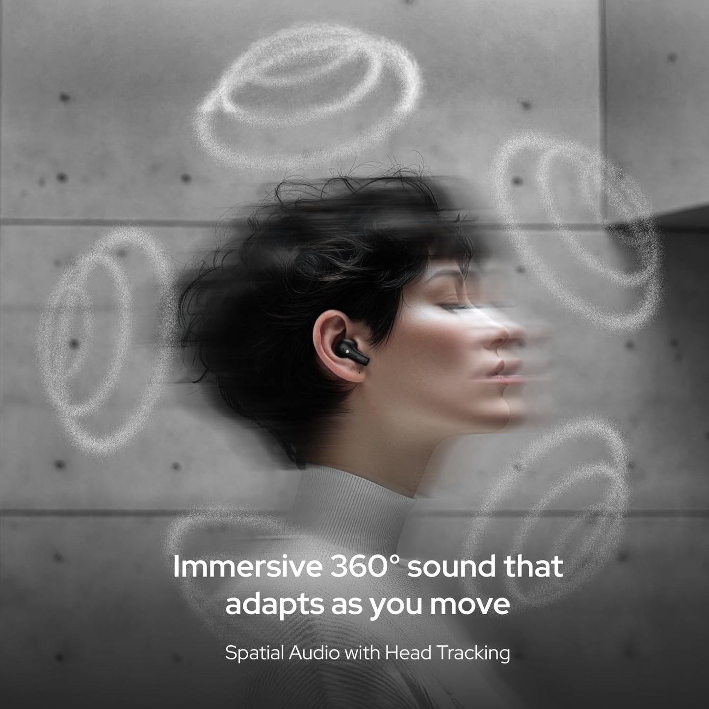 Noise Master Buds 2 with Sound by Bose (2026),51dB Adaptive ANC, Hi-Res LHDC Audio,360° Spatial Audio with Head Tracking, 6-mic ENC, Dual Pairing, Fast Charge & BT v6.1 (Carbon)